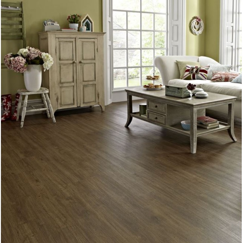 Karndean Knight Tile Mid Brushed Oak KP102 Gluedown Luxury Vinyl Tile